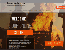 Tablet Screenshot of firewood.co.za